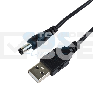 Кабель USB штекер - DC разъем питание 2,1х5,5 мм, длина 1,5 метра Rexant