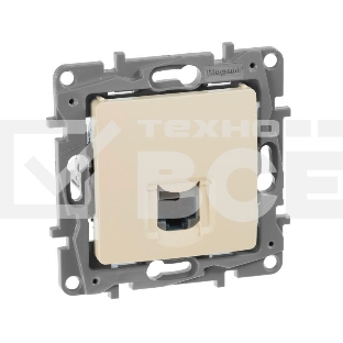 Розетка RJ45 кат. 5 UTP, сл. кость ETIKA
