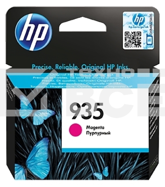 Картридж струйный HP C2P21AE №935, пурпурный Officejet Pro 6830, (400стр.)