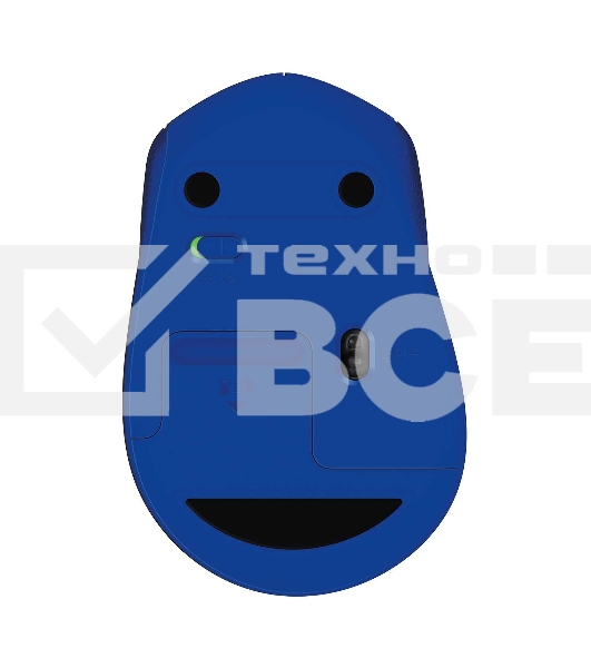 Мышь беспроводная Logitech M330 SILENT PLUS синий, 1000 dpi, радиоканал, USB, кнопки - 3