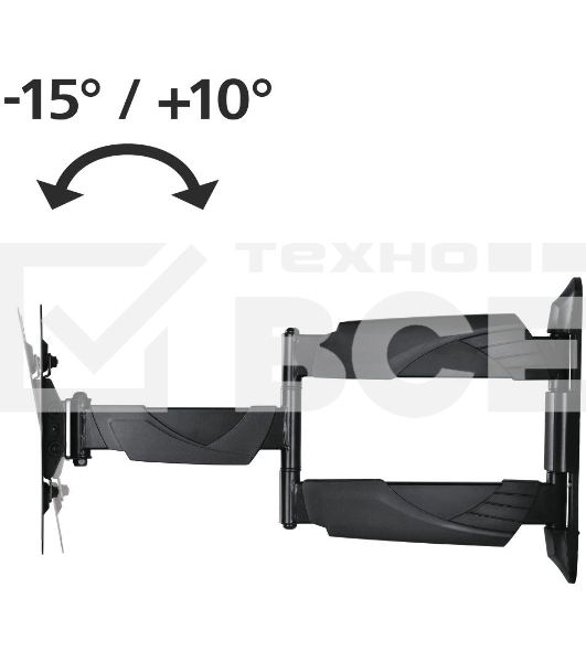 Кронштейн для телевизора Hama H-118665 черный, 10'-48' макс. 25 кг, настенный