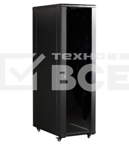 Шкаф коммутационный Lanmaster (TWT-CBB-42U-6X10-P1) 42U 600x1000мм пер.дв.перфор. задн.дв.перфор.2-хст. 2 бок.пан. 800кг черный IP20