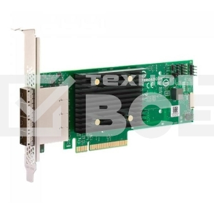 Адаптер SAS 9500-16e SGL (05-50075-00) PCIe Gen4 x8 LP, Tri-Mode SAS/SATA/NVMe 12G HBA, 16port(4*ext SFF8644), 3816 IOC