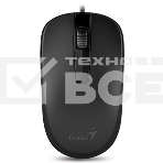 Мышь проводная Genius DX-120 черный, 1000 dpi, USB, кнопки - 3, фото2