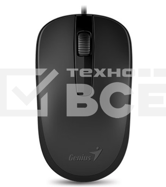 Мышь проводная Genius DX-120 черный, 1000 dpi, USB, кнопки - 3