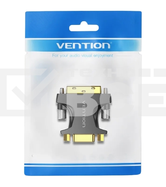 Адаптер-переходник Vention DVI-I 24+5M/ VGA 15F