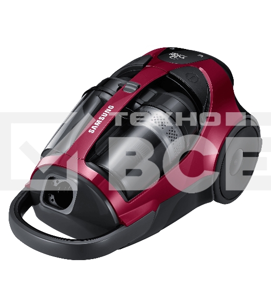 Пылесос Samsung VCC885FH3P красный, 430/2200 Вт, уборка сухая, пылесборник двойная камера 2л