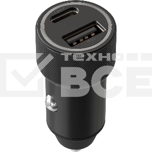 Автомобильное зар./устр. Wiiix UCC-4-2-15 3A USB-A/Type-C черный