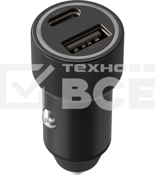 Автомобильное зар./устр. Wiiix UCC-4-2-15 3A USB-A/Type-C черный