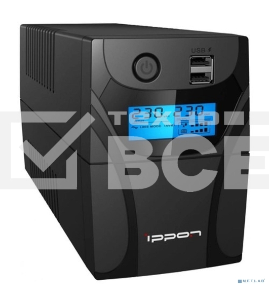 Источник бесперебойного питания Ippon Back Power Pro II 500 300Вт 500ВА черный
