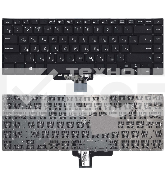 Клавиатура для ноутбука Asus X510U черная