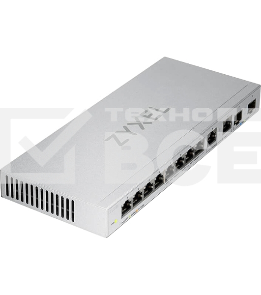 Коммутатор Zyxel XGS1010-12-ZZ0102F 8x1 Гбит/с 2x2.5 Гбит/с 2SFP+ неуправляемый