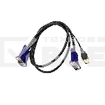 Кабель KVM ORIGO OKVMCU/A1A c разъемами VGA и USB, 1,8 м, фото 1