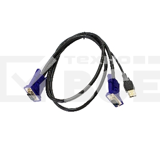 Кабель KVM ORIGO OKVMCU/A1A c разъемами VGA и USB, 1,8 м