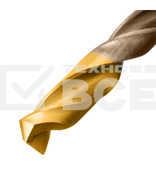 Набор сверл по металлу Denzel 1-10 мм, Р6М5К8-TiN, Golden Tip, 10 шт 723005