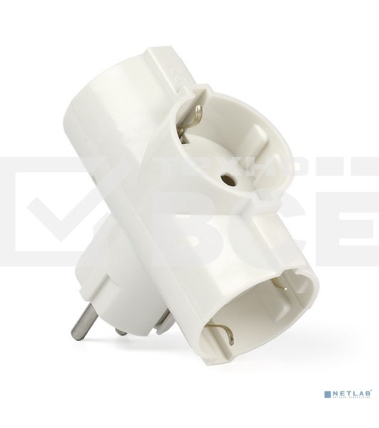 Разветвитель Smartbuy SBE-16-A03-3z 3 гнезда с заземлением круглый 16А 250B