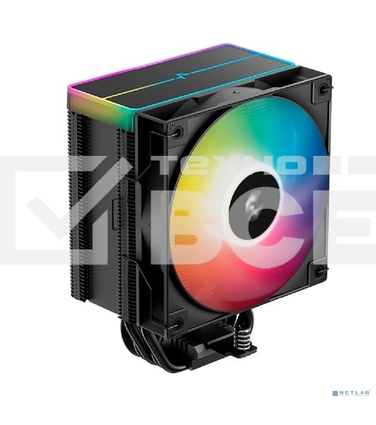 Кулер для процессора DEEPCOOL AG500 BK ARGb V2 черный 120мм алюминий+медь 1900rpm 29.4db 40pin 240W 160мм