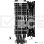 Кулер PCCooler K6 BK S115X/1200/1700/AM4/AM5 (20 шт/кор, TDP 240W, 130мм PWM FAN, 6 тепловых трубок 6мм, 400-1600RPM, 18-29dBa), фото2