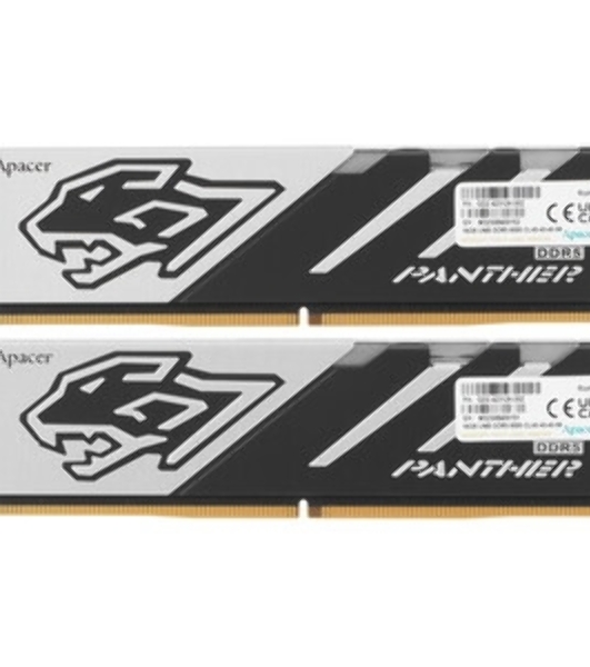 Оперативная память Apacer Panther, DDR5, 32GB (2x16GB), 6000 MHz, CL40, с радиатором