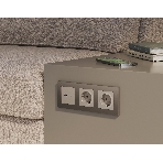 Комплект механизма розетки ALFA Серо-бежевый матовый 2USB A+C 20W (быстрая зарядка) QUANT (AP3710, VM177) MA371010, фото5