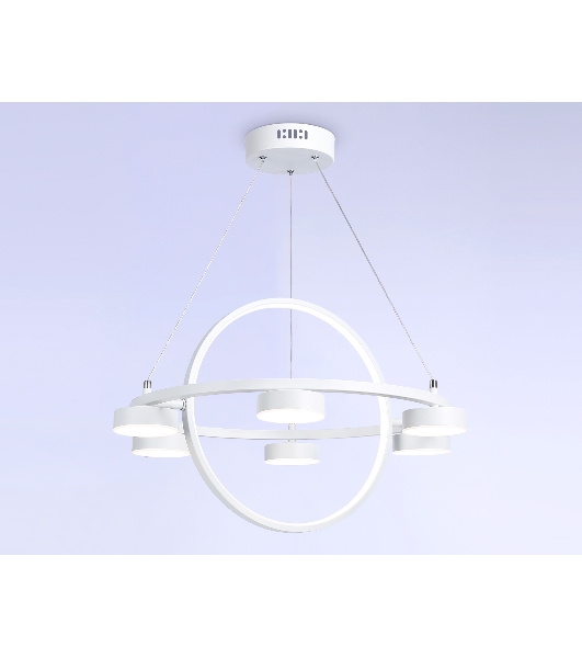 Светильник Ambrella light FL51772/2+6 WH белый 3000K/4200K/6400K 58W D600/380*1200 (ПДУ ИК)