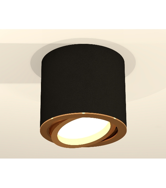 Светильник Ambrella Light XS7402003 SBK/PYG черный песок/золото желтое полированное MR16 GU5.3 (C7402, N7004)