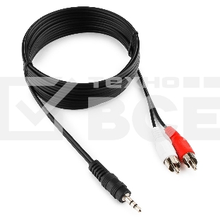 Кабель аудио Gembird Jack3.5 / 2xRCA, 2.5м