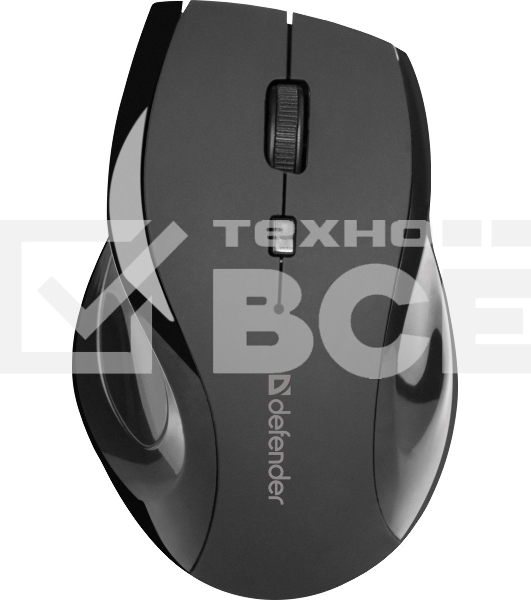 Мышь беспроводная Defender Accura MM-295 черный, 1600 dpi, радиоканал, USB, кнопки - 6