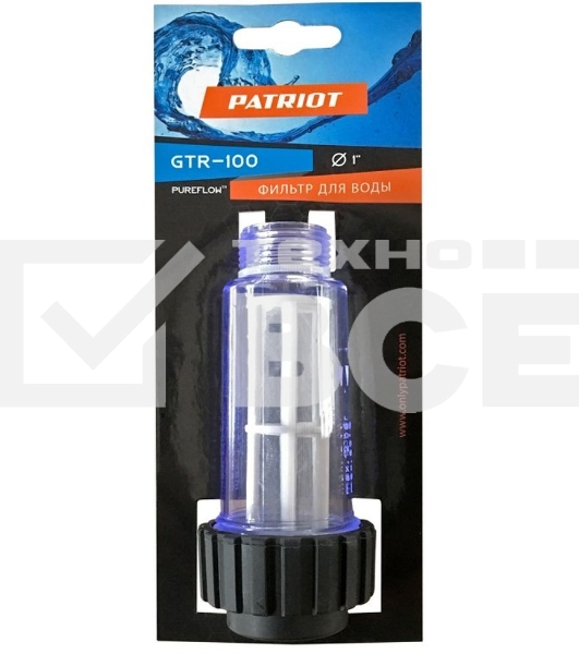 Фильтр PATRIOT GTR 100 диаметр 1 дюйм для минимоек, систем водоснабжения.