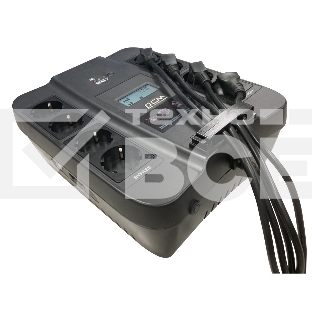 Источник бесперебойного питания Powercom Back-UPS SPIDER, Line-Interactive, LCD, AVR, 550VA/330W, Schuko, USB, black (1456259)