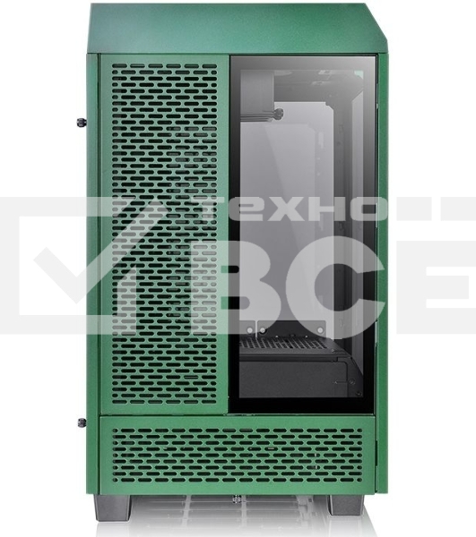 Компьютерный корпус Thermaltake The Tower 100 Racing Green черный без БП miniITX 1x120mm 3x140mm 2xUSB3.0 audio bott PSU