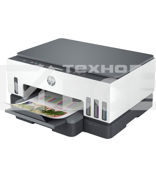 МФУ струйный HP Smart Tank 720 (6UU46A), A4, цветной, печ. до 15 стр/мин. (ч/б) до 9 стр/мин. (цвет), 1200x1200dpi (ч/б) 1200 x 4800 dpi (цвет), USB, Wi-Fi, BlueTooth, Air Print, Mopria