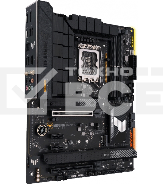 Материнская плата ASUS TUF GAMING H770-PRO WIFI, LGA 1700, Intel H770, 4xDDR5, 4xSATA, 4xM.2, 1xPCIe 5.0 x16, 1xPCIe 4.0 x4, 2xUSB-A 3.2 Gen 2, 4xUSB-A 3.2 Gen 1, 1xUSB-C 3.2 Gen 2x2, 1x2.5Gb LAN, 5x3.5 мм, 7.1, Standard-ATX