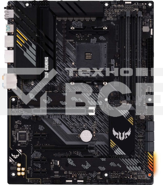 Материнская плата ASUS TUF GAMING B550-PRO, AM4, AMD B550, 4xDDR4, 6xSATA, 2xM.2, 1xPCIe 4.0 x16, 1xPCIe 3.0 x16, 3xPCIe x1, 1xHDMI, 1xDP, 1x 2.5Gb LAN, 4xUSB 2.0, 2xUSB 3.2 Gen 1, 1xUSB 3.2 Gen 2, 1xUSB-C 3.2 Gen 2, 5x3.5 мм, 7.1, ATX