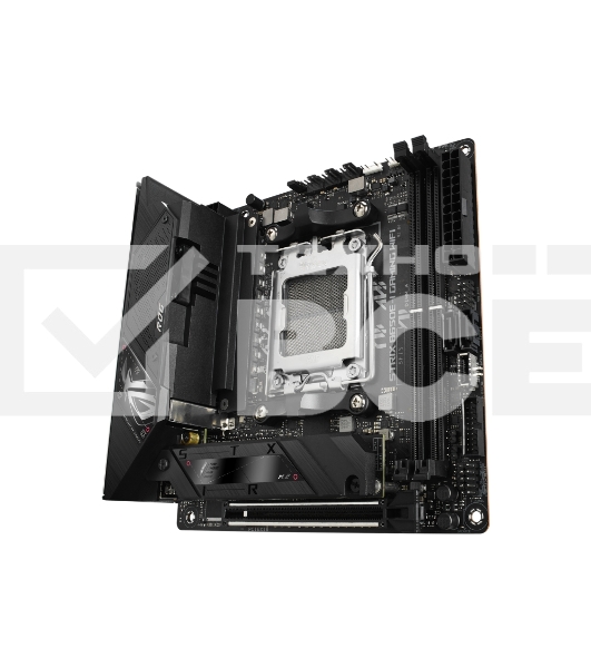 Материнская плата ASUS ROG STRIX B650E-I GAMING WIFI, AM5, AMD B650, 2xDDR5, 2xSATA, 2xM.2, 1xPCIe 5.0 x16, 1xHDMI, 1x 2.5Gb LAN, 4xUSB-A 3.2 Gen 2, 1xUSB-A 3.2 Gen 1, 1xUSB-C 3.2 Gen 2x2, 3x3.5 мм, 7.1, Mini-ITX