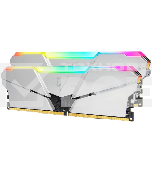 Оперативная память NETAC Shadow, DDR4, 16GB (2x8GB), 3600MHz, CL18, с радиаторами, RGB, серебристый