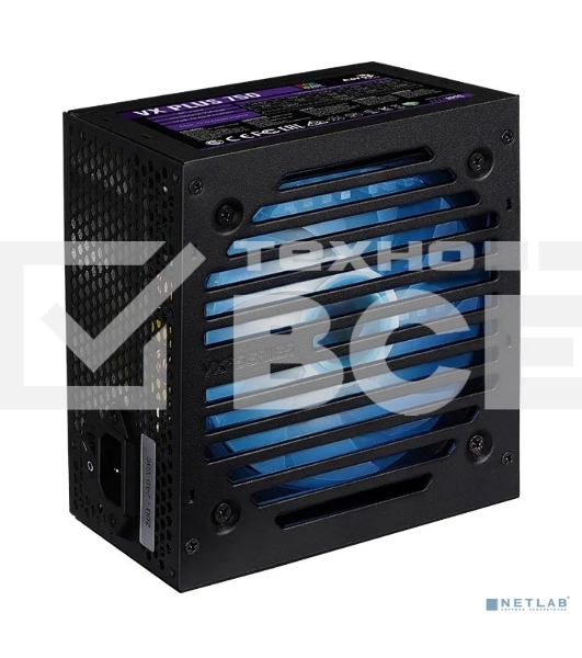 Блок питания Aerocool / Formula VX PLUS 750 RGB, 750Вт, 120мм, черный