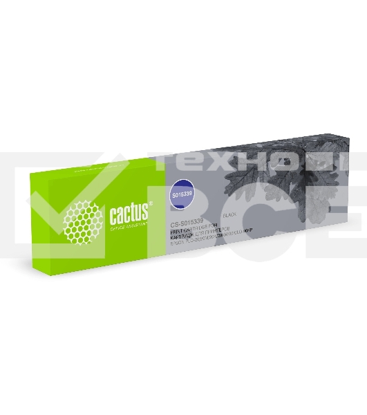 Картридж матричный Cactus CS-S015339 черный (6.35x30, 3 000 000 символов) для Epson PLQ-20/20M/20K/20KM/30K/LQ-90KP