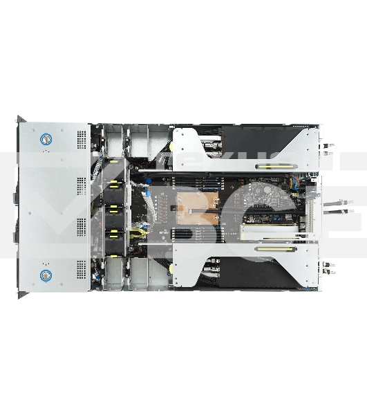 Серверная платформа/ ASUS ESC4000A-E12-SKU1, 2U GPU, 1 x SP5 LGA6096 EPYC 9004 (400W), 12DIMM DDR5, 2 x 2.5
