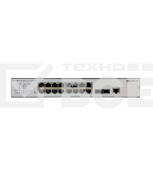 Коммутатор Управляемый L2 16x1000Base-T, 2x1000Base-X SFP, консольный порт RJ-45, комплект для установки в 19