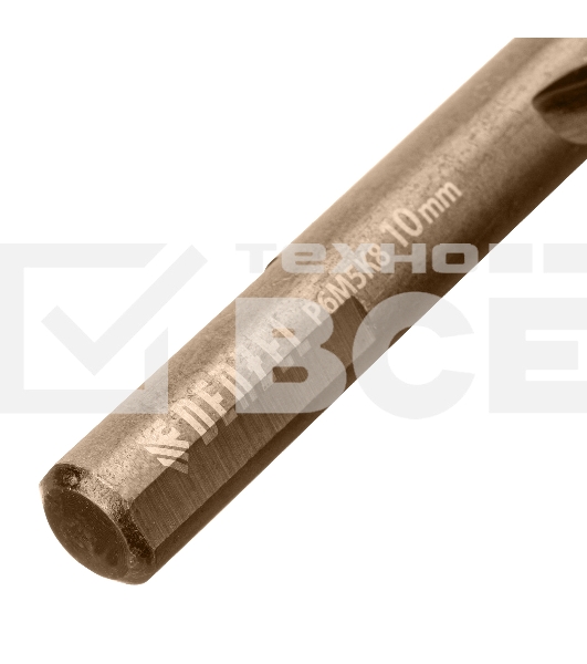 Набор сверл по металлу Denzel 1-10 мм, Р6М5К8-TiN, Golden Tip, 10 шт 723005