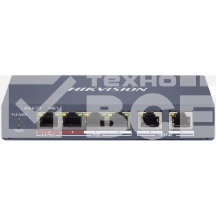 Коммутатор Hikvision DS-3E1106HP-EI 4x100Мбит/с управляемый