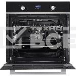 Встраиваемый духовой шкаф MONSHER MOE 6193 Acier, электрический, High-Tech, 60 см, объем 72 л, 9 режимов, дисплей, таймер, телескопические направляющие на 1 уровень, цвет нержавеющая сталь/черный, фото3