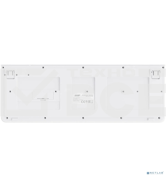 Комплект клавиатура+мышь Acer OCC401 беспроводной, USB, 1600 DPI, белый