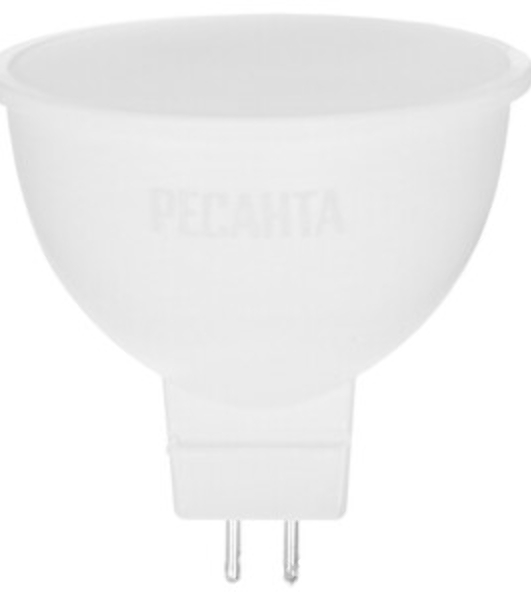 Лампа светодиодная Ресанта LL-R-MR16-7W-230-4K-GU5.3 рефлекторная, 7 Вт, нейтральная, GU5.3