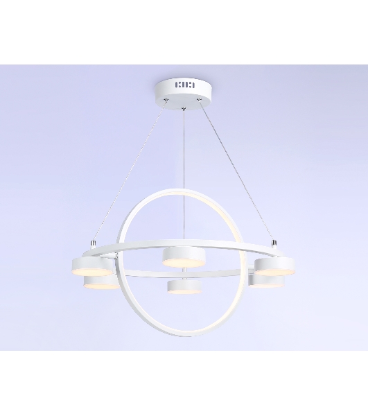 Светильник Ambrella light FL51772/2+6 WH белый 3000K/4200K/6400K 58W D600/380*1200 (ПДУ ИК)