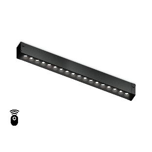 Управляемый светодиодный светильник для шинопровода Magnetic Ambrella light GL1312 BK черный IP20 15W 3000K-6400K 220V 24° 342*25*42 (Без ПДУ)