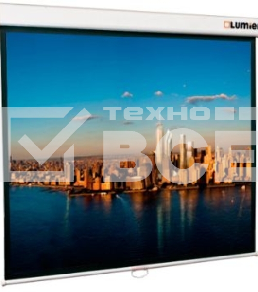 Экран Lumien 207x207см Master Picture LMP-100105 1:1 настенно-потолочный рулонный белый