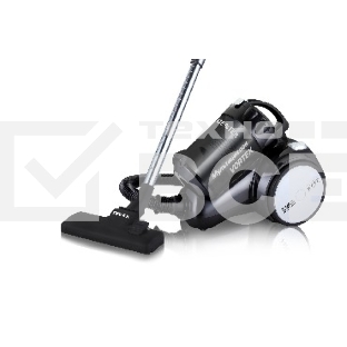 Пылесос Centek CT-2524 циклон, 2300/420Вт (!!!), низкий уровень шума, телескоп (черный/серый)