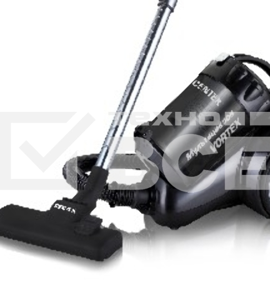 Пылесос Centek CT-2524 циклон, 2300/420Вт (!!!), низкий уровень шума, телескоп (черный/серый)